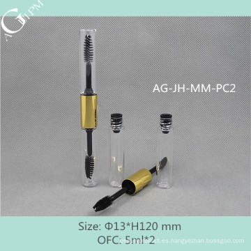 AG-JH-MM-PC2 AGPM cosméticos empaquetado personalizado 5 ml * 2 cicloide doble final claro tubo del rimel